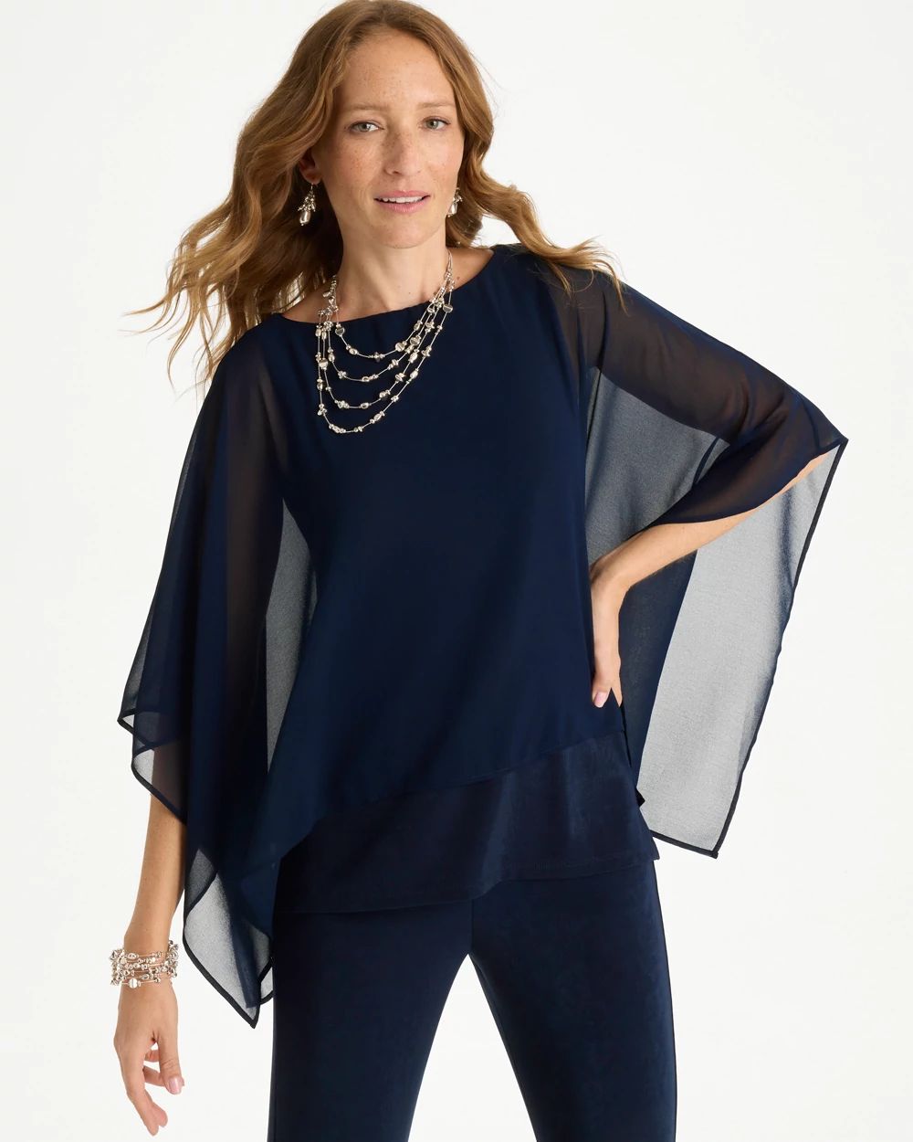 Travelers™ Chiffon Layered Top