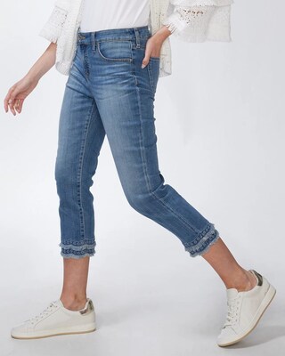 Petite Girlfriend Double Fray Crops