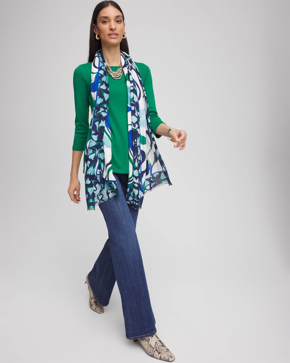 Pima Cotton Square-Neck Tunic