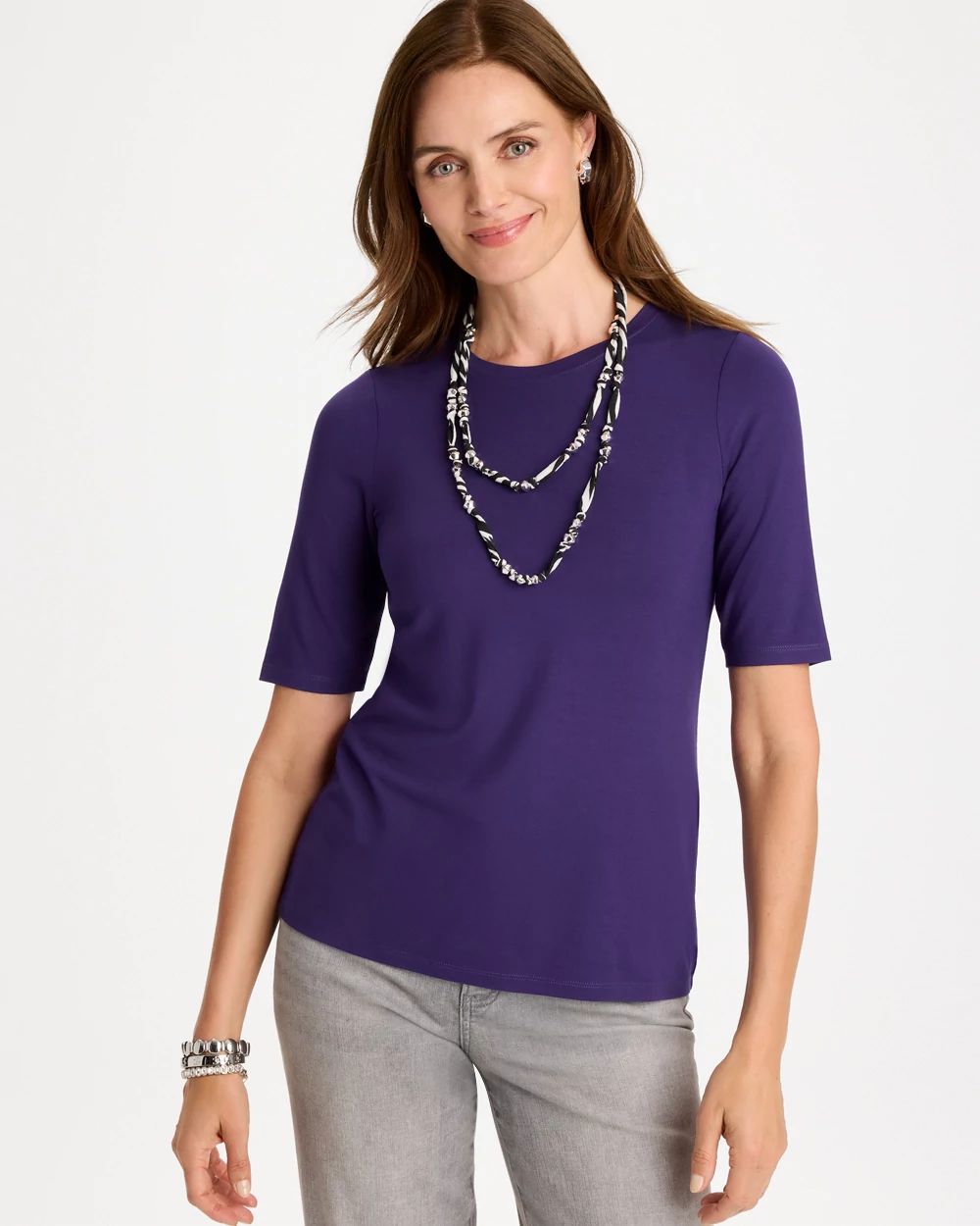 Touch of Cool™ Elbow Sleeve Tee