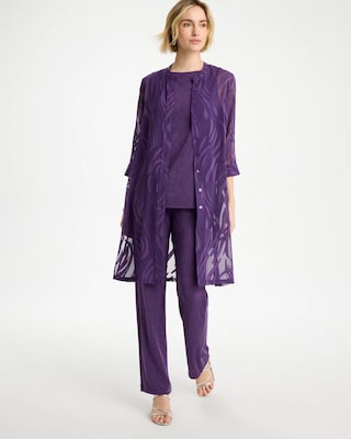 Travelers™ Collection Sheer Jacquard Topper click to view larger image.