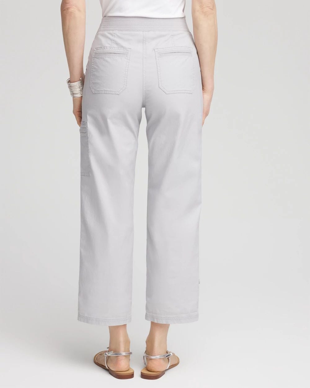 Poplin Cropped Pants click to view larger image.