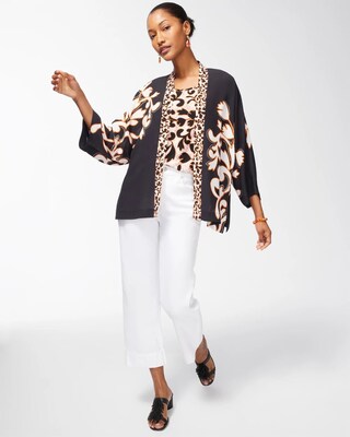 Mixed Print Ruana