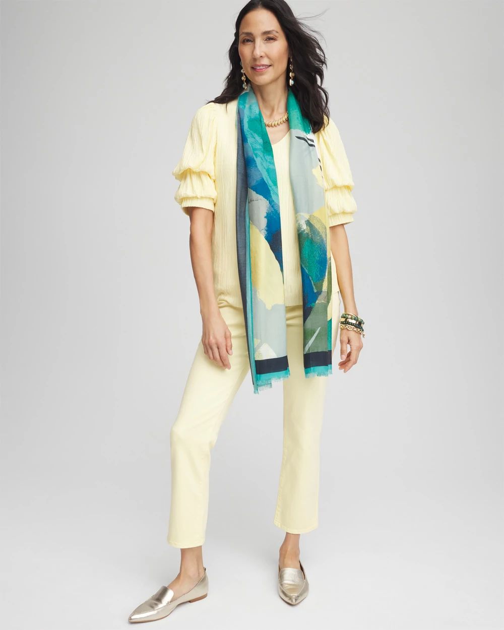Gathered Sleeve Tee