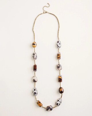 Animal-Print Single-Strand Necklace