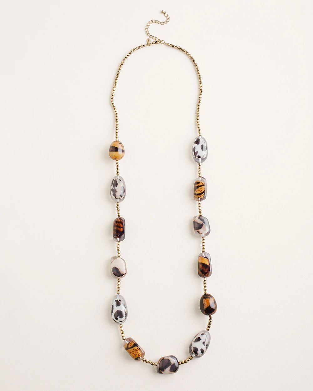 Animal-Print Single-Strand Necklace