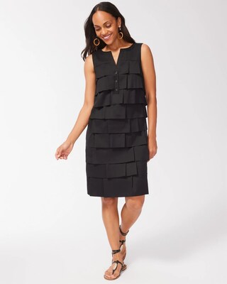 Poplin Multi-Tier Shift Dress