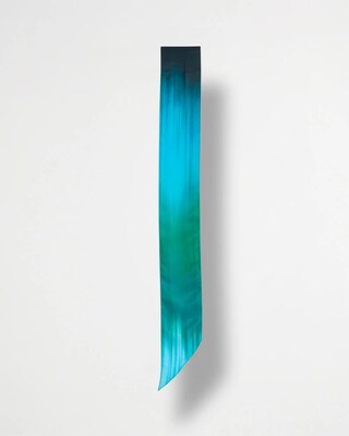 Printed Tie-Dye Skinny Scarf click to view larger image.