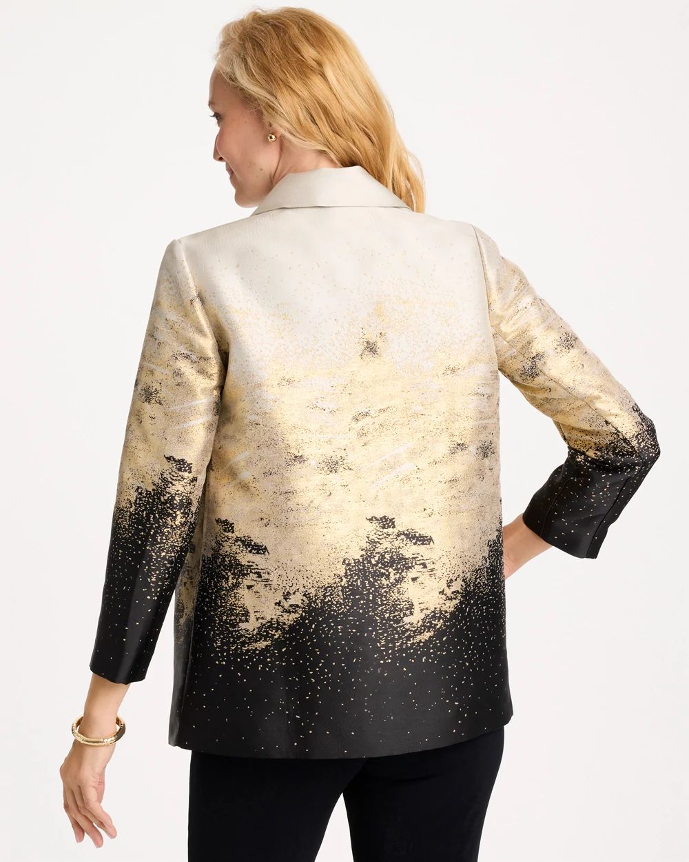 Travelers™ Collection Metallic Jacquard Jacket click to view larger image.