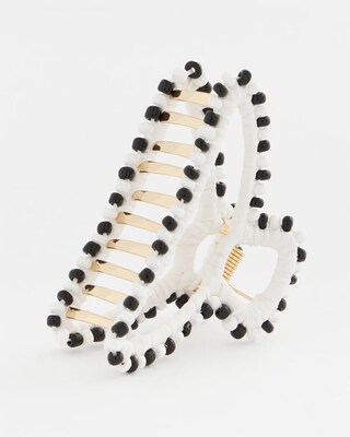Bead Embellished Raffia Hair Clip click to view larger image.