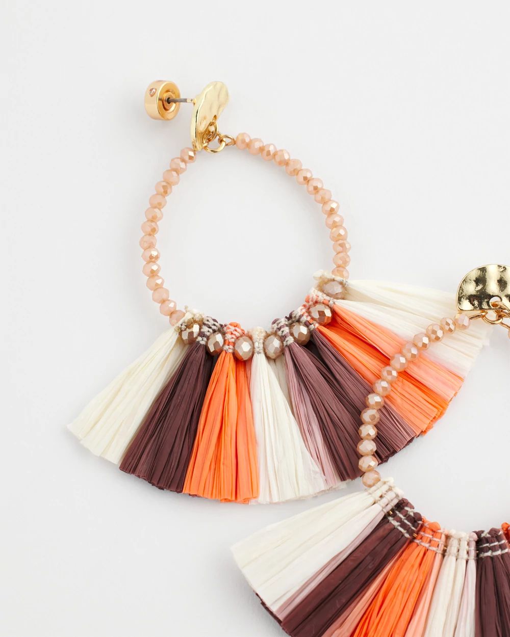 No Droop® Raffia Seed Bead Earrings