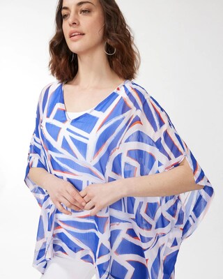 Americana Sheer Poncho