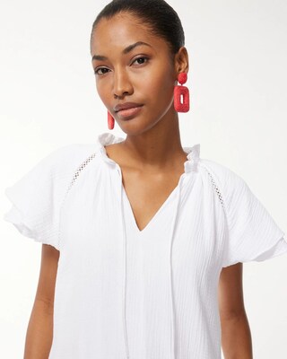 White Gauze Maxi Dress