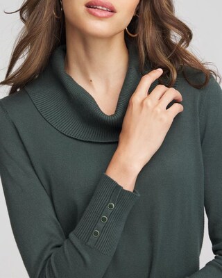 Cowlneck Long-Sleeved Sweater click to view larger image.