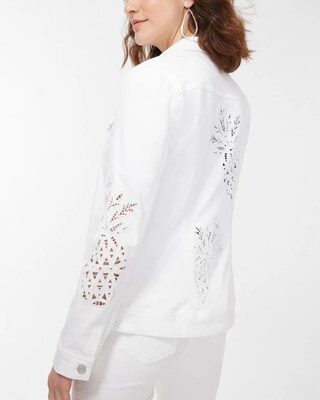 Pineapple Eyelet Denim Jacket