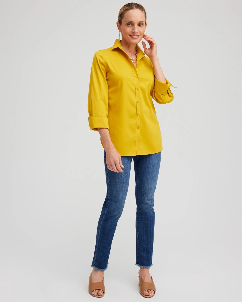 No Iron™ 3/4 Sleeve Shirt