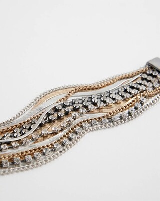 Mixed Metal Magnetic Bracelet