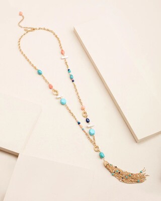 Beaded Tassel Necklace