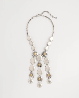 Island Metal Linear Necklace