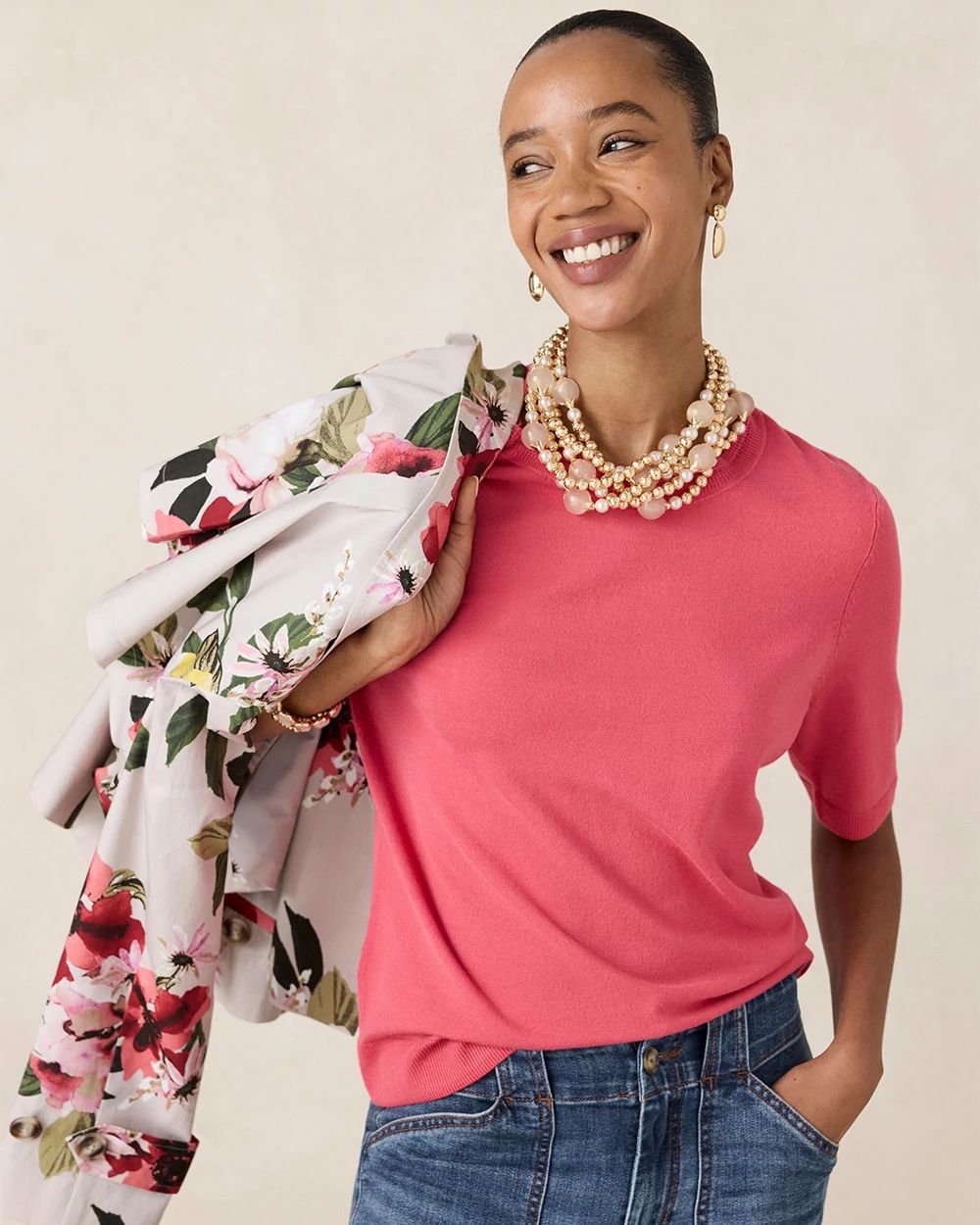 Ella Crewneck Pullover Sweater