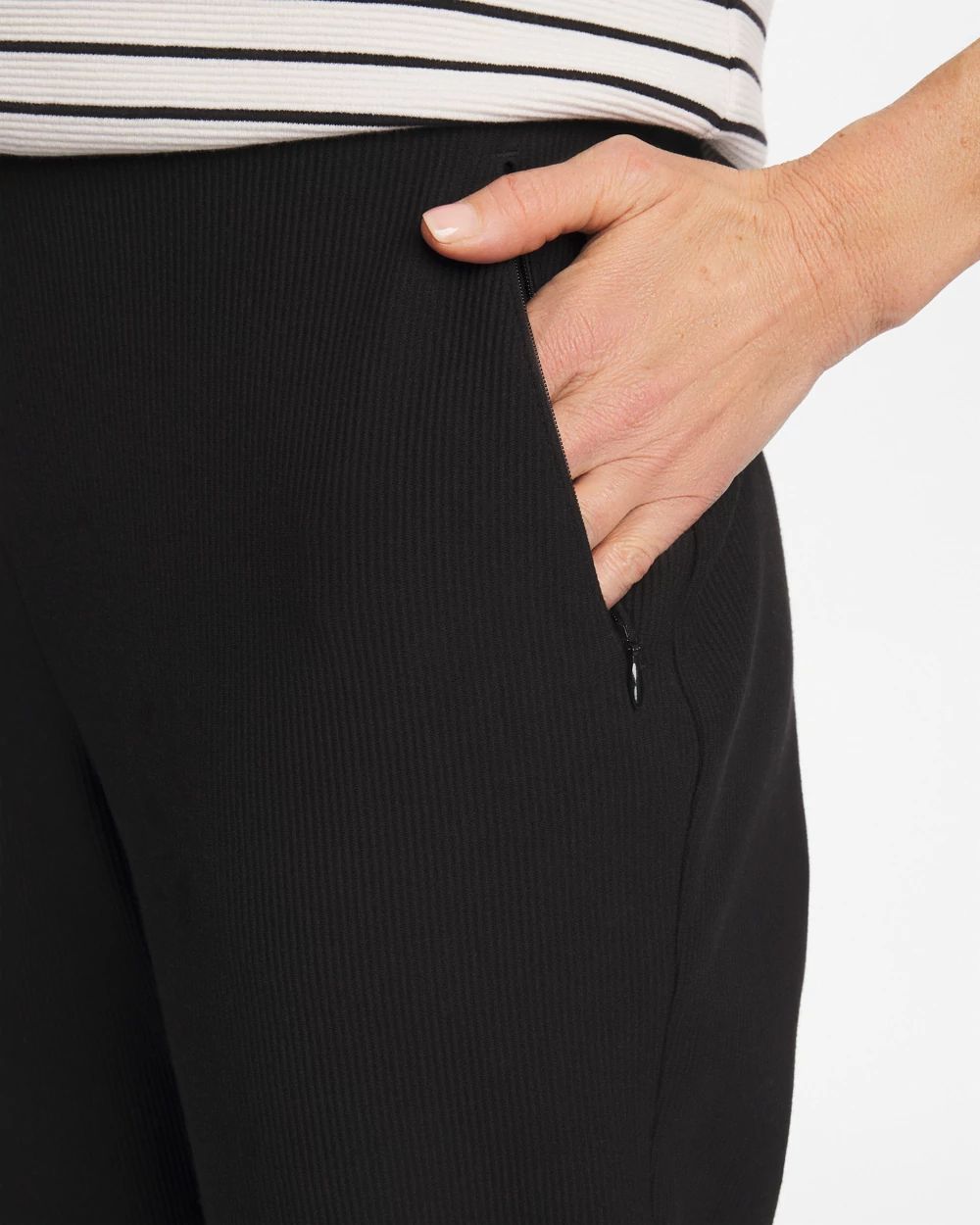 Zenergy® Ottoman Knit Ankle Pants click to view larger image.