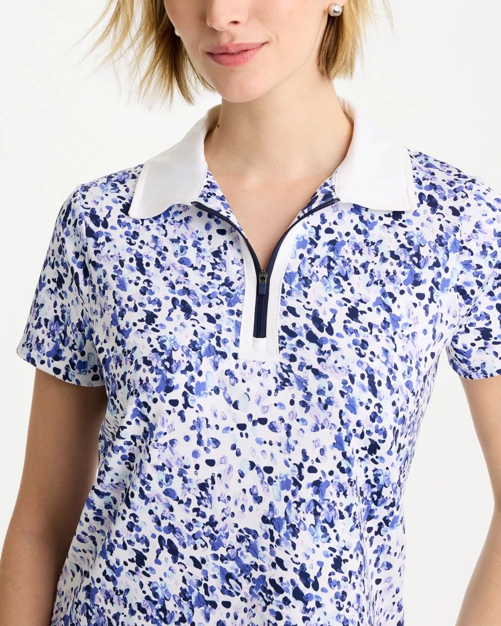 Zenergy® UPF Half-Zip Collared Pullover Top click to view larger image.