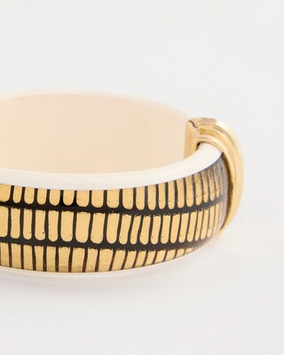 Animal Print Golden Hinge Bracelet click to view larger image.