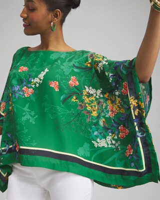 Floral Poncho