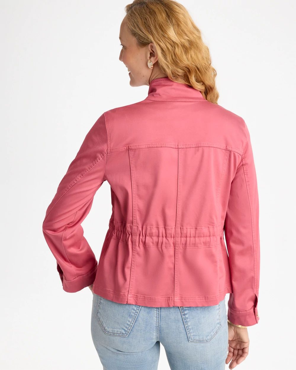Soft-Stretch Twill Utility Jacket click to view larger image.