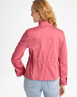 Soft-Stretch Twill Utility Jacket click to view larger image.
