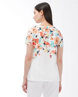 Zenergy Floral V-Neck Tee