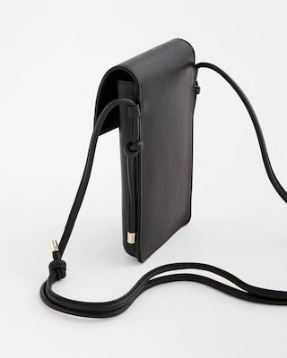 Leather Cross Body Phone Holder Bag click to view larger image.