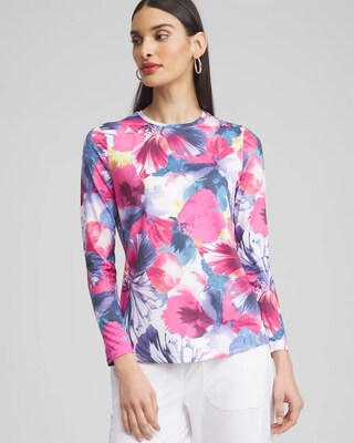 Zenergy® UPF Knit Floral Tee