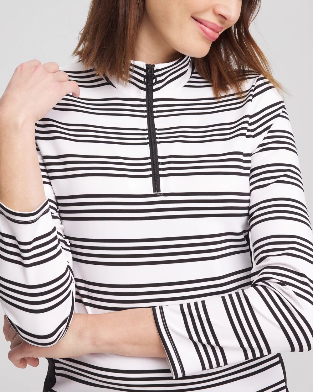 Zenergy® UPF Stripe Long Sleeve Top