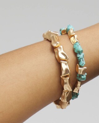 Turquoise Stretch Bracelet Set
