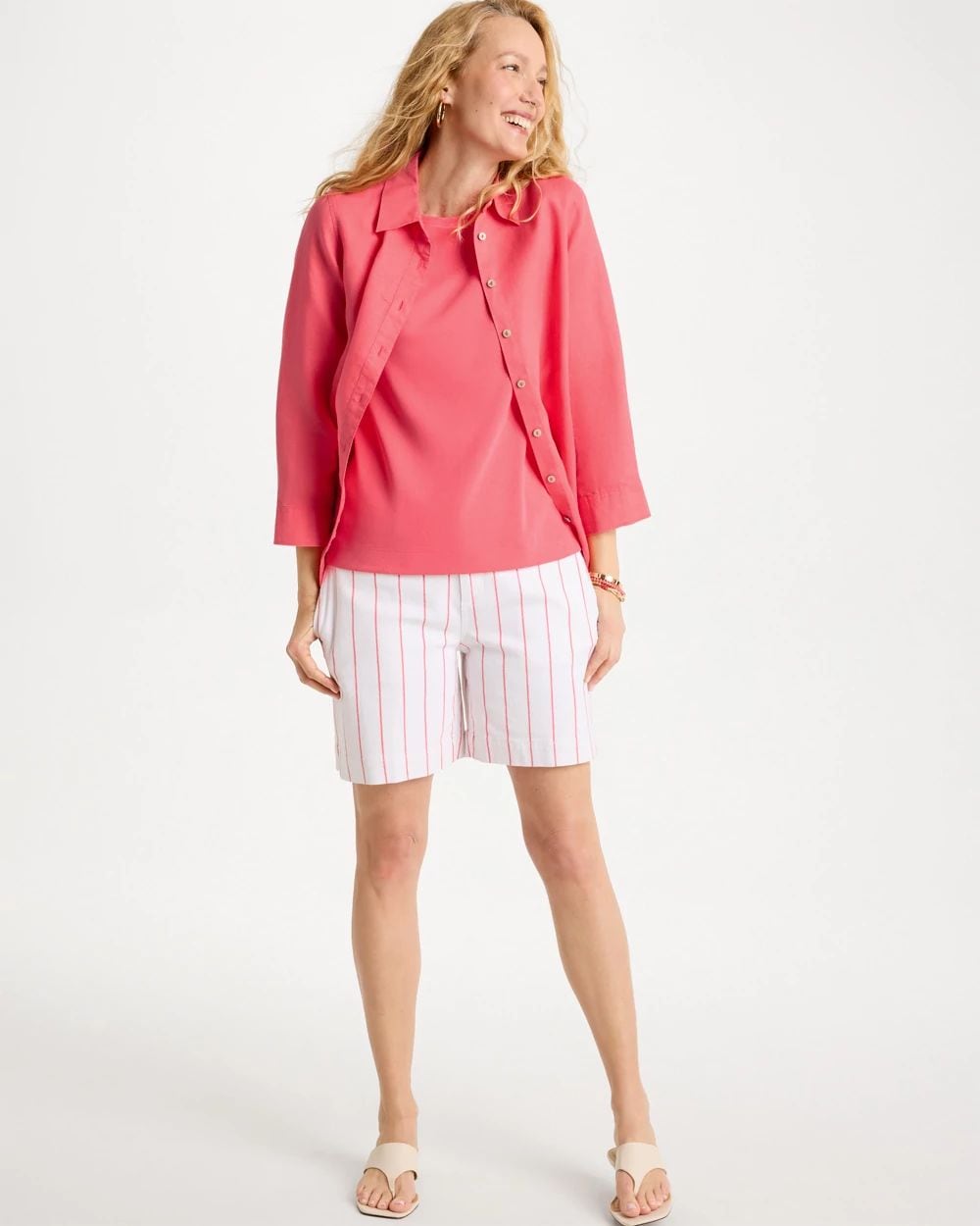 Pima Elbow Sleeve Tee click to view larger image.