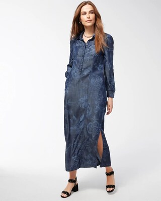 Tencel Floral Shirt Dress