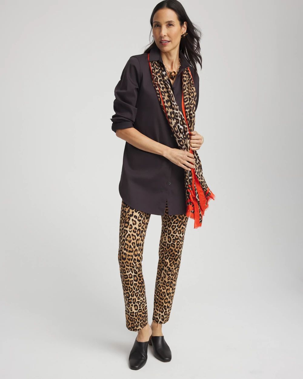Juliet Ponte Leopard Ankle Pants