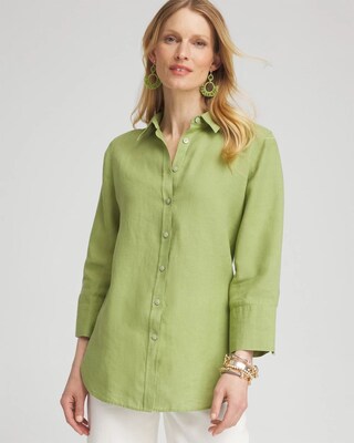 No Iron™ Linen 3/4 Sleeve Shirt