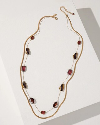 Two-Strand Long Necklace