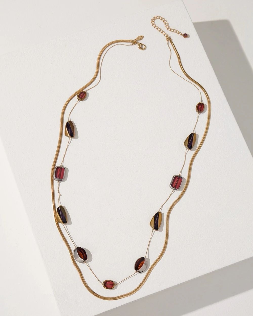 Two-Strand Long Necklace