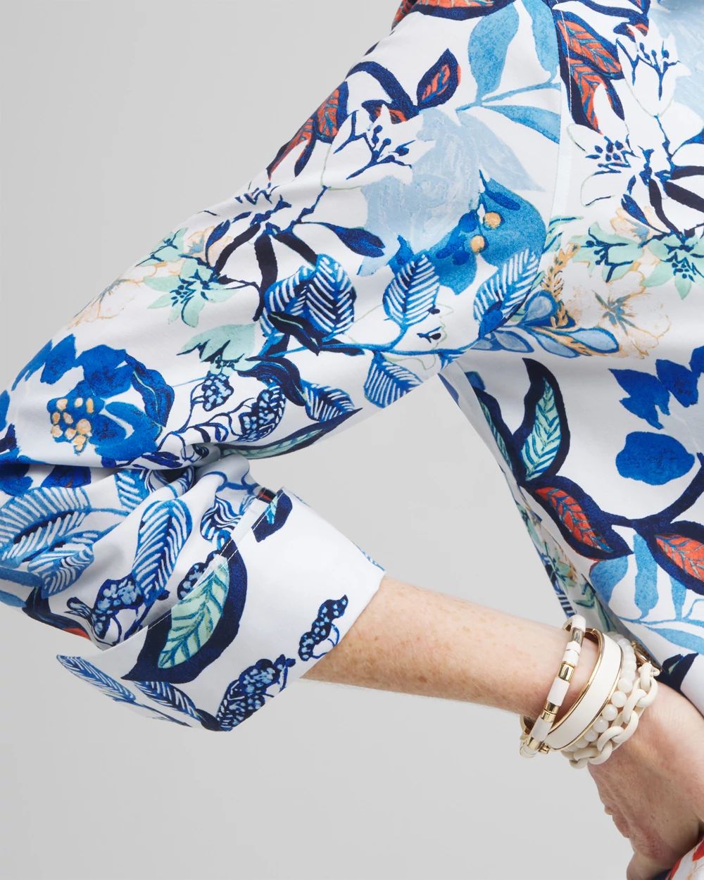 No Iron™ Stretch Cool Floral Shirt