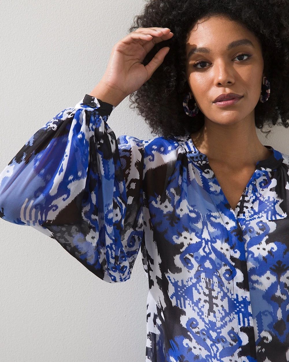 Blue Ikat Shirt