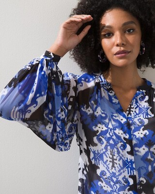 Blue Ikat Shirt