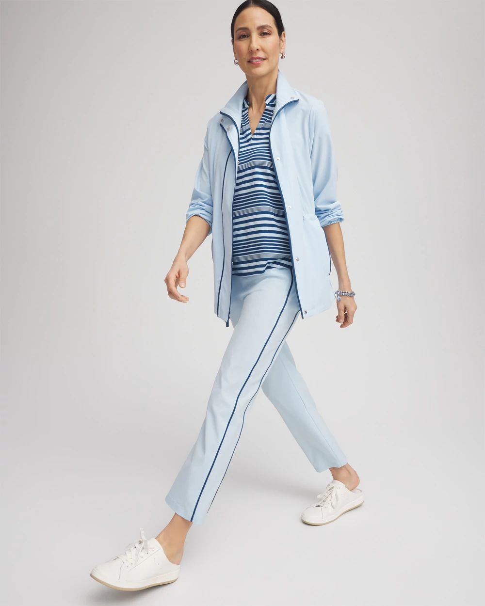 Zenergy® Neema Side Piping Ankle Pants click to view larger image.