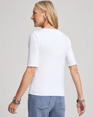 Contour Cotton™ Square Neck Tee click to view larger image.