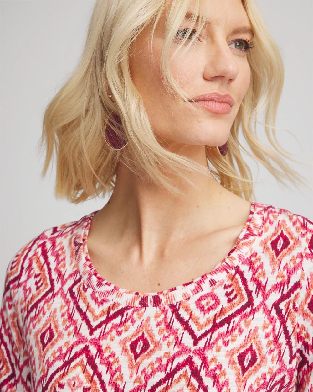 Ikat Slub Short Sleeve Tee click to view larger image.