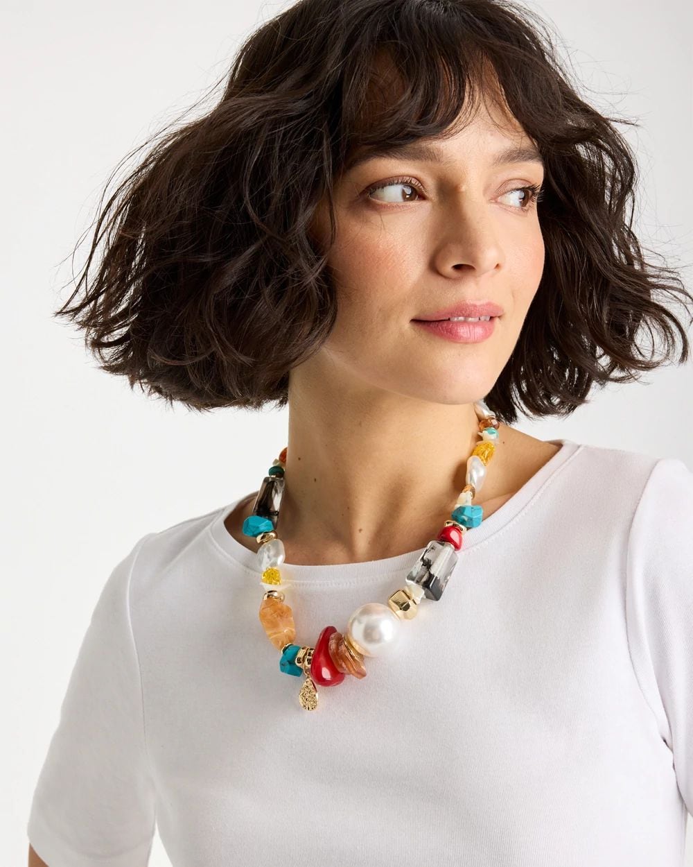 Chico's Originals Short Beaded Necklace