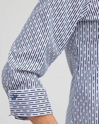 No Iron™ Stretch Dot Stripe Shirt