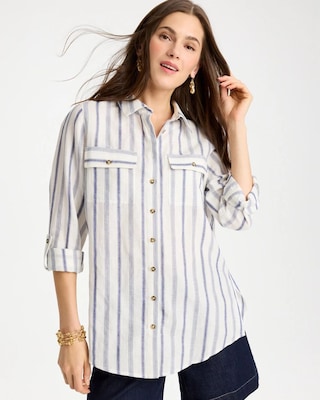 Linen-Cotton Utility Tunic